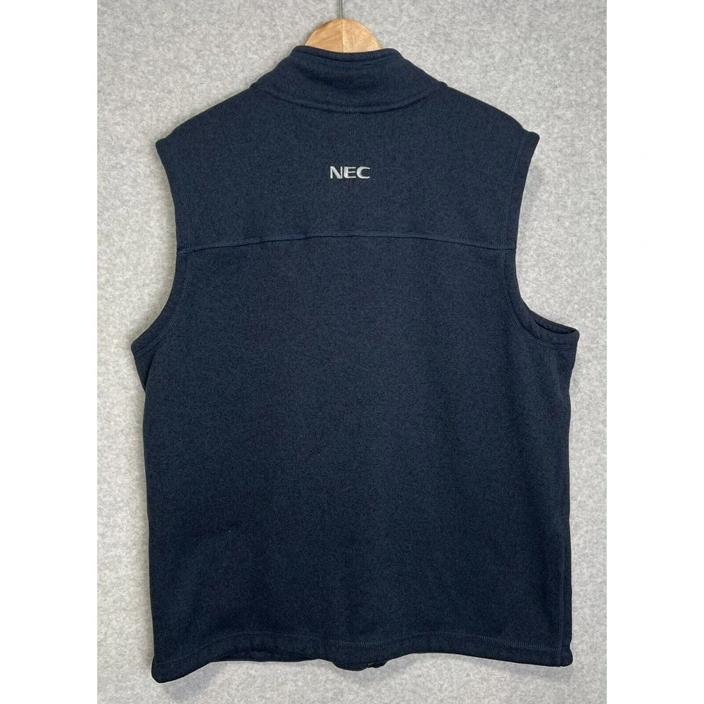 North Face Fleece Vest Blue Mens Size XL Full Zip‎